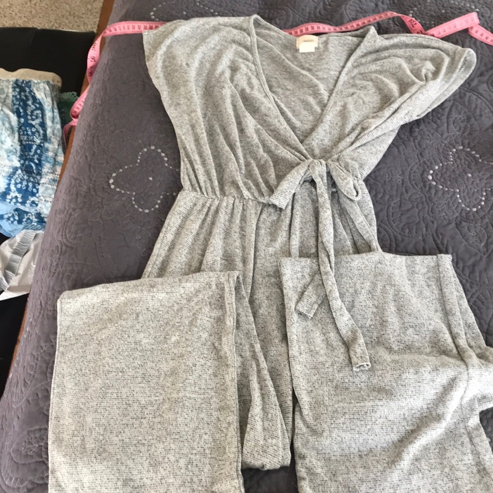 Grey gray pant jumpsuit